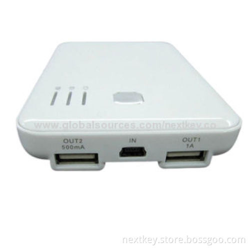 Dual USB Ports 5,600mAh Power Station for iPhone, 5V/2A Output, Long Standby Time, Various Colors Ok